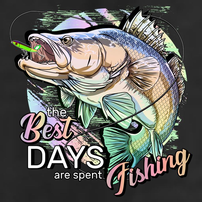 The Best Days Are Spent Fishing Adult Drive Performance Visor