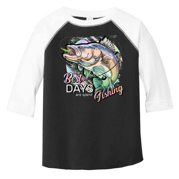 The Best Days Are Spent Fishing Toddler Fine Jersey T-Shirt