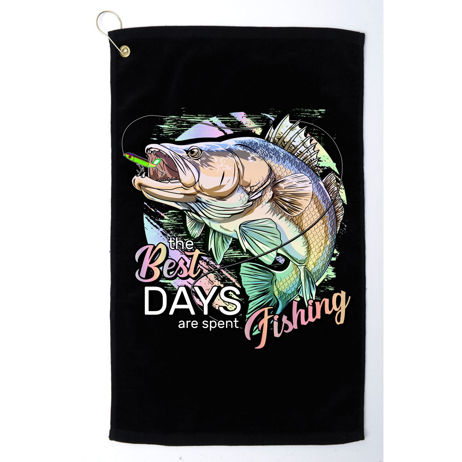 The Best Days Are Spent Fishing Golf Towel