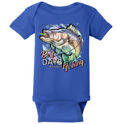 The Best Days Are Spent Fishing Baby Bodysuit
