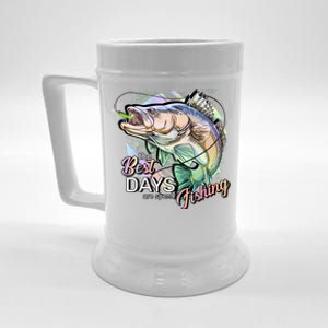 The Best Days Are Spent Fishing Beer Stein