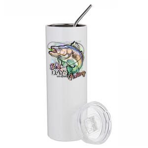 The Best Days Are Spent Fishing Stainless Steel Tumbler