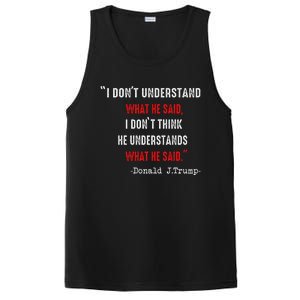 Trump Biden Debate Presidential Debate 2024 Funny Quote PosiCharge Competitor Tank