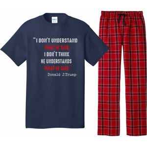 Trump Biden Debate Presidential Debate 2024 Funny Quote Pajama Set