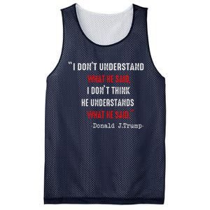 Trump Biden Debate Presidential Debate 2024 Funny Quote Mesh Reversible Basketball Jersey Tank