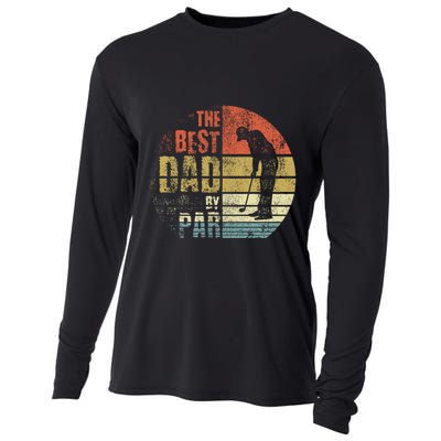 The Best Dad By Par Meaningful Gift Cooling Performance Long Sleeve Crew