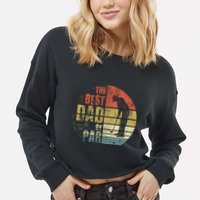 The Best Dad By Par Meaningful Gift Cropped Pullover Crew