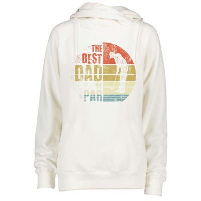 The Best Dad By Par Meaningful Gift Womens Funnel Neck Pullover Hood