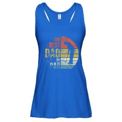 The Best Dad By Par Meaningful Gift Ladies Essential Flowy Tank