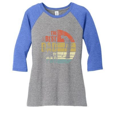 The Best Dad By Par Meaningful Gift Women's Tri-Blend 3/4-Sleeve Raglan Shirt