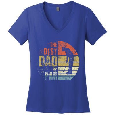 The Best Dad By Par Meaningful Gift Women's V-Neck T-Shirt