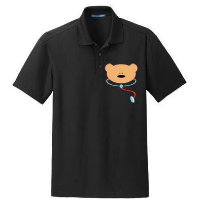 Teddy Bear Doctor Dry Zone Grid Polo