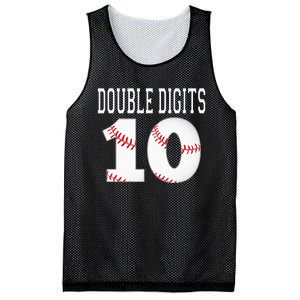 Ten Birthday Double Digits 10th Birthday Baseball Mesh Reversible Basketball Jersey Tank