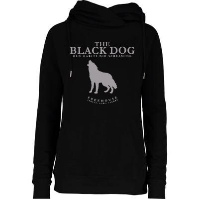 The Black Dog Womens Funnel Neck Pullover Hood