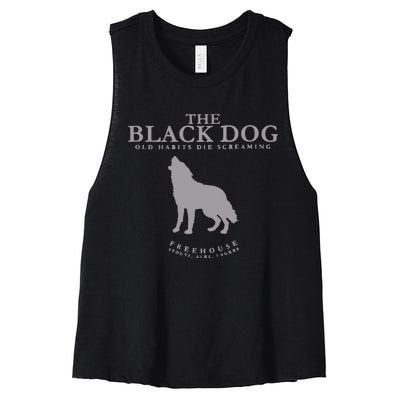 The Black Dog Women's Racerback Cropped Tank