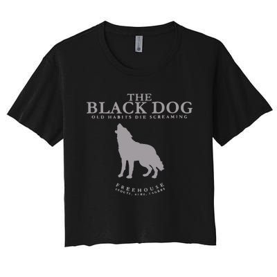 The Black Dog Women's Crop Top Tee