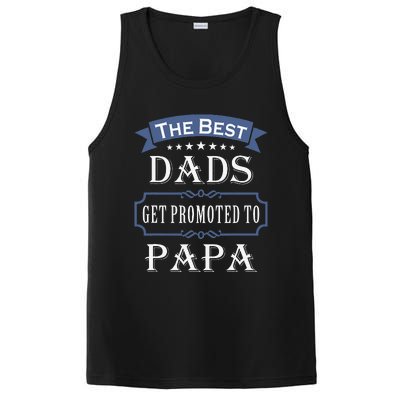 The Best Dads Get Promoted To Papa Fathers Day New Grandpa PosiCharge Competitor Tank