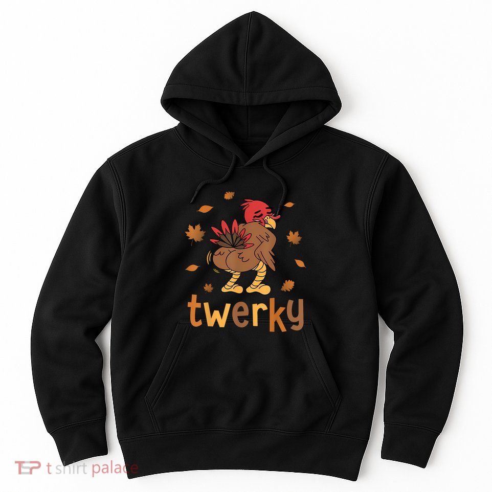 Twerky Butt Dance Funny Turkey Trot Thanksgiving Autumn Hoodie