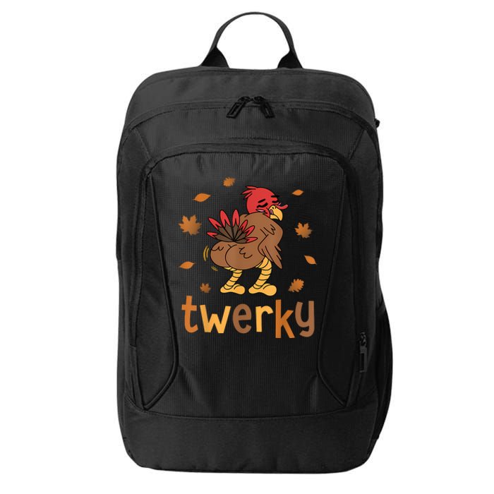 Twerky Butt Dance Funny Turkey Trot Thanksgiving Autumn City Backpack