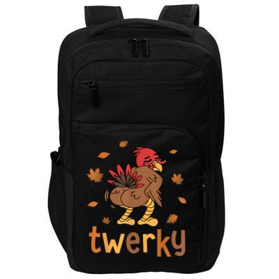 Twerky Butt Dance Funny Turkey Trot Thanksgiving Autumn Impact Tech Backpack