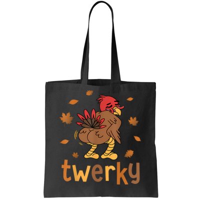 Twerky Butt Dance Funny Turkey Trot Thanksgiving Autumn Tote Bag