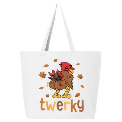 Twerky Butt Dance Funny Turkey Trot Thanksgiving Autumn 25L Jumbo Tote