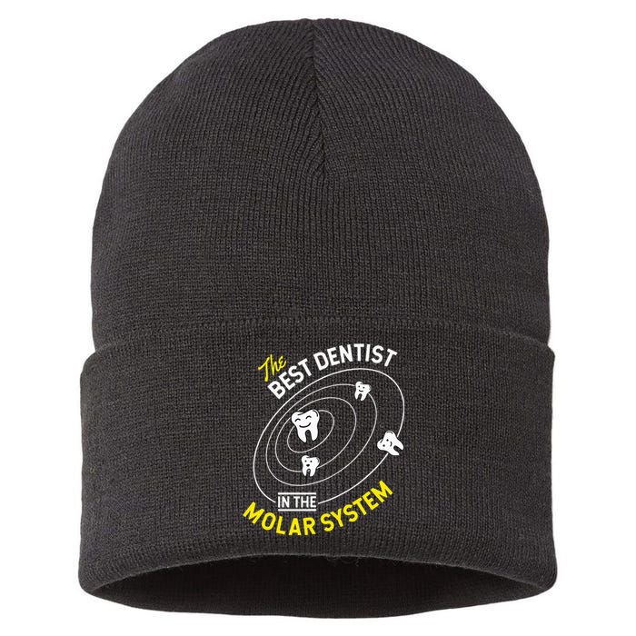 The Best Dentist In The Molar System DDS Dentistry Sustainable Knit Beanie