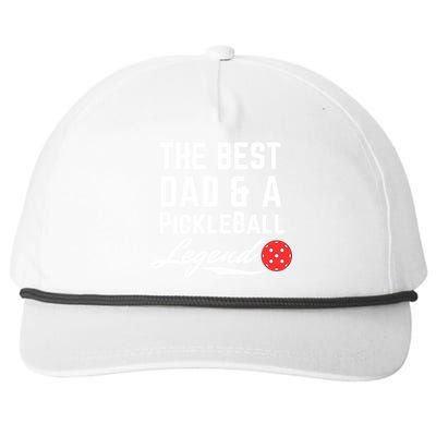 The Best Dad And A Pickleball Legend Funny Fathers Day Gift Snapback Five-Panel Rope Hat