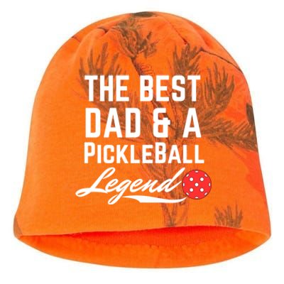 The Best Dad And A Pickleball Legend Funny Fathers Day Gift Kati - Camo Knit Beanie