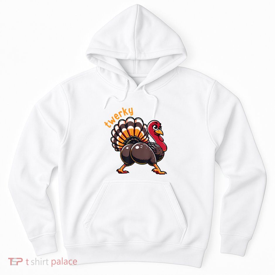 Twerky Butt Dance Funny Turkey Trot Thanksgiving Autumn Hoodie