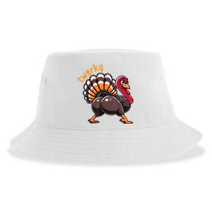 Twerky Butt Dance Funny Turkey Trot Thanksgiving Autumn Sustainable Bucket Hat