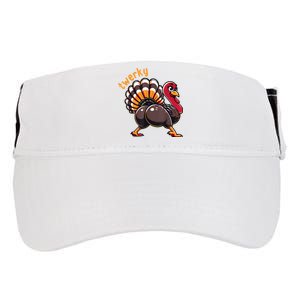 Twerky Butt Dance Funny Turkey Trot Thanksgiving Autumn Adult Drive Performance Visor