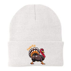 Twerky Butt Dance Funny Turkey Trot Thanksgiving Autumn Knit Cap Winter Beanie