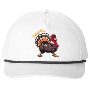 Twerky Butt Dance Funny Turkey Trot Thanksgiving Autumn Snapback Five-Panel Rope Hat