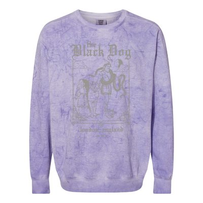 The Black Dog London England Ttpd Colorblast Crewneck Sweatshirt