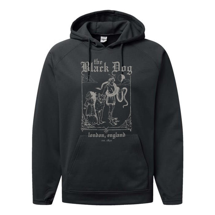 The Black Dog London England Ttpd Performance Fleece Hoodie