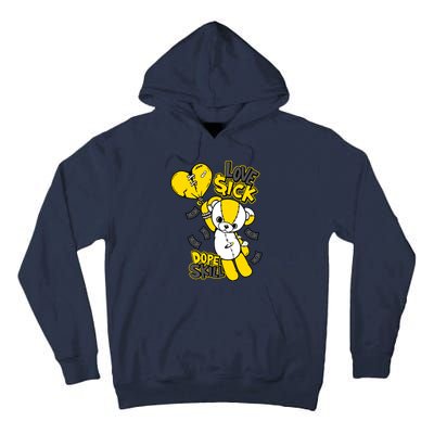 Teddy Bear Dope Skill Love Sick Flying Balloon Tall Hoodie