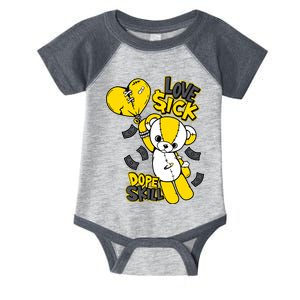 Teddy Bear Dope Skill Love Sick Flying Balloon Infant Baby Jersey Bodysuit