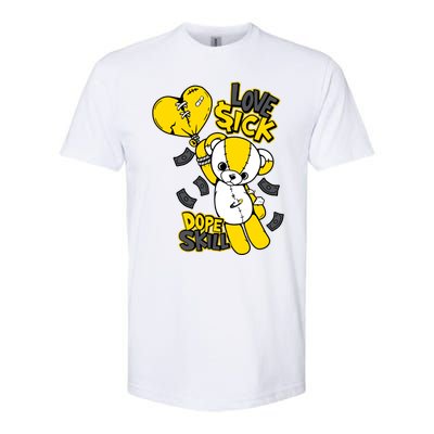 Teddy Bear Dope Skill Love Sick Flying Balloon Softstyle® CVC T-Shirt