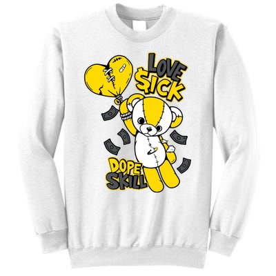 Teddy Bear Dope Skill Love Sick Flying Balloon Sweatshirt