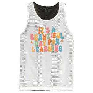 Ts Beautiful Day For Learning Teacher Funny Teacher Life Mesh Reversible Basketball Jersey Tank