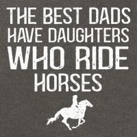 The Best Dads Have Daughters Who Ride Horses Cotton Canvas Backpack