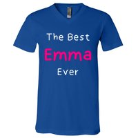 The Best Emma Ever / Funny Quote Named Emma Gift V-Neck T-Shirt