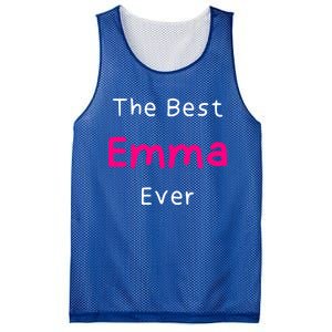 The Best Emma Ever / Funny Quote Named Emma Gift Mesh Reversible Basketball Jersey Tank