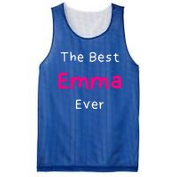 The Best Emma Ever / Funny Quote Named Emma Gift Mesh Reversible Basketball Jersey Tank