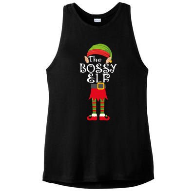 The Bossy Elf Ladies PosiCharge Tri-Blend Wicking Tank