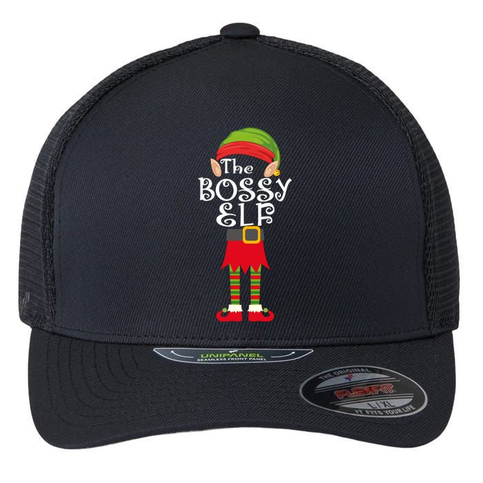 The Bossy Elf Flexfit Unipanel Trucker Cap