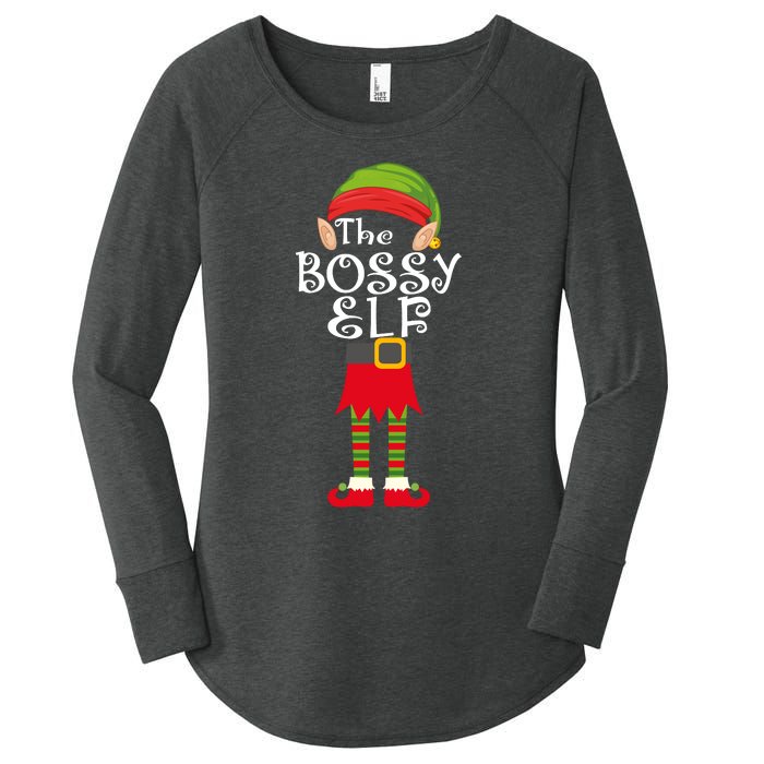 The Bossy Elf Women's Perfect Tri Tunic Long Sleeve Shirt