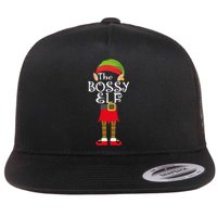 The Bossy Elf Flat Bill Trucker Hat