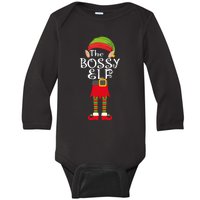 The Bossy Elf Baby Long Sleeve Bodysuit